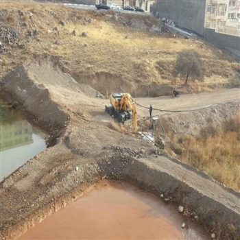 اصلاح آبگیر فضای سبز بلوار «فروردین شمالی» پردیس