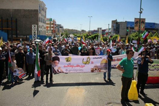 راهپیمایی روز قدس در پردیس برگزار شد