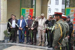 غبارروبی و عطرافشانی مزار شهدای پردیس و بومهن و جاجرود