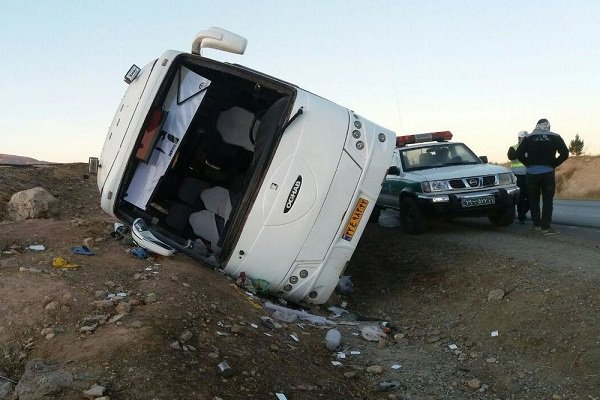 واژگونی اتوبوش شهرستان پردیس