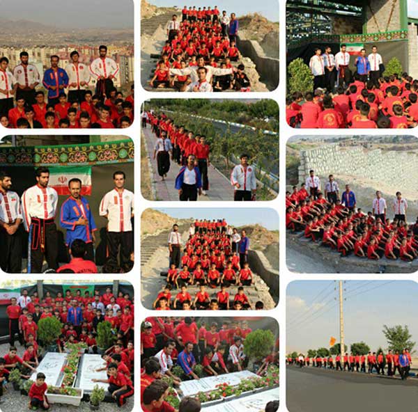 پیاده‌روی کونگ‌فو کاران شهرستان پردیس